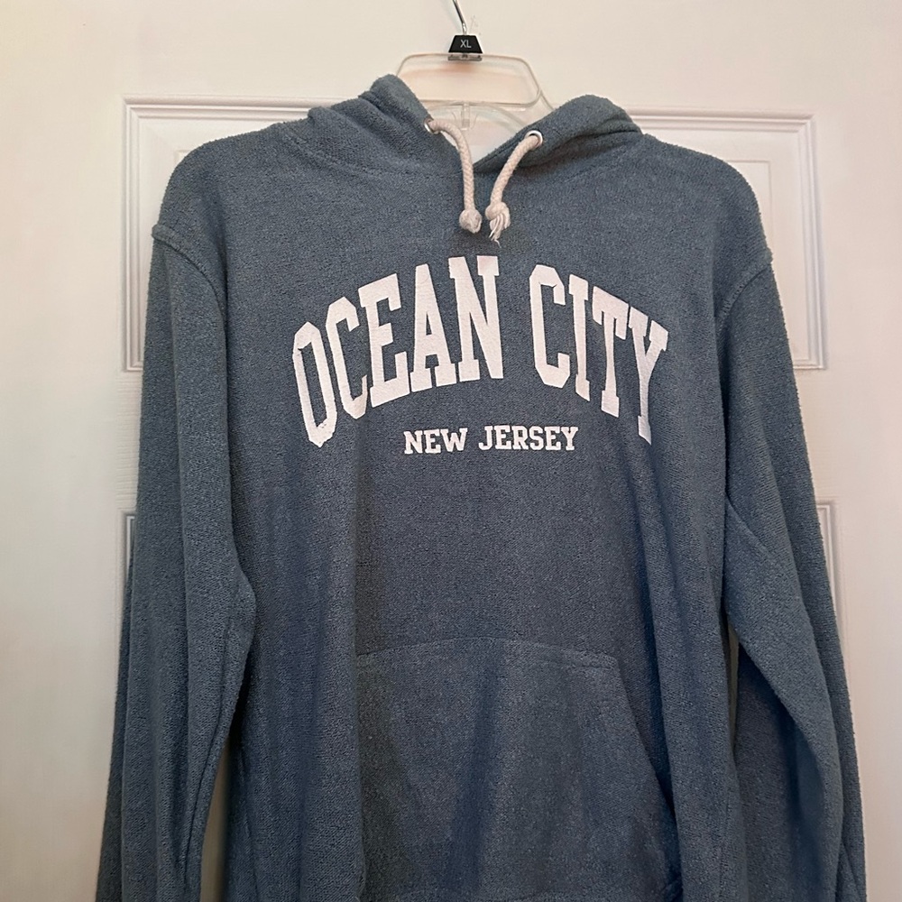 Blue Medium Ocean City New Jersey Hoodie